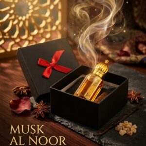 Musk Al-Noor alcohol-free attar bottle by FEEL ESSENCE